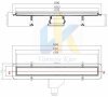 Купить для плитки трап 65 см с решеткой Pestan Primo Compact Line 13702510 Confluo душевые каналы лотоком нержавека сталь в Киеве vannaja.kiev.ua