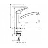 Кухонный смеситель HANSGROHE 13861800 MySport M однорычажный steel optic Купить Кухонный смеситель HANSGROHE 13861800 MySport M однорычажный steel optic в Киеве vannaja.kiev.ua