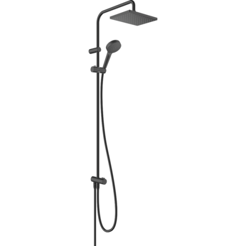 Купити Душова стійка матовий чорний Hansgrohe 26282670 Vernis Shape Showerpipe 230 1jet Reno в Києві vannaja.kiev.ua