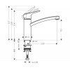 Hansgrohe 14815000 Ecos M 14815 Змішувач кухонний Hansgrohe Одноважільний Хром Купити Hansgrohe 14815000 Ecos M 14815 Змішувач кухонний Hansgrohe Одноважільний Хром в Києві vannaja.kiev.ua