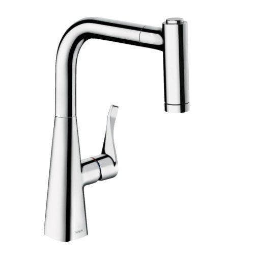 Змішувач для кухні Hansgrohe Metris Select 220 2jet з витяжним душем, хром (14834000) Купити Змішувач для кухні Hansgrohe Metris Select 220 2jet з витяжним душем, хром (14834000) в Києві vannaja.kiev.ua