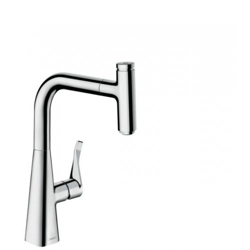 Купить Кухонный смеситель с лейкой HANSGROHE 14857 METRIS SELECT 14857000 в Киеве vannaja.kiev.ua