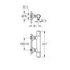 Купити Змішувач для душу GROHE Grohtherm 500 34793000 термостат + Душовий гарнітур Grohe Rainshower Smartactive 130 26581000 хром у Києві в Києві vannaja.kiev.ua