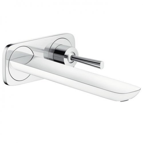 Змішувач hansgrohe PuraVida 15085400 раковин настінних з довгим виливом білий / хром Купити Змішувач hansgrohe PuraVida 15085400 раковин настінних з довгим виливом білий / хром в Києві vannaja.kiev.ua