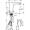 Купити Hansgrohe 15170400 PuraVida Змішувач на Умивальник Електронний в Києві vannaja.kiev.ua