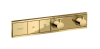 Купити Термостатичний змішувач Hansgrohe RainSelect Polished Gold Optic (15380990) в Києві vannaja.kiev.ua
