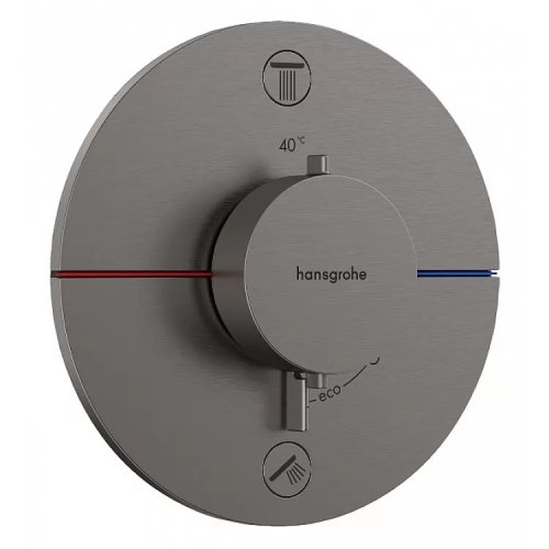Термостат скрытого монтажа Hansgrohe ShowerSelect Comfort S на 1 функцию, Brushed Black Chrome (15553340) Купить Термостат скрытого монтажа Hansgrohe ShowerSelect Comfort S на 1 функцию, Brushed Black Chrome (15553340) в Киеве vannaja.kiev.ua