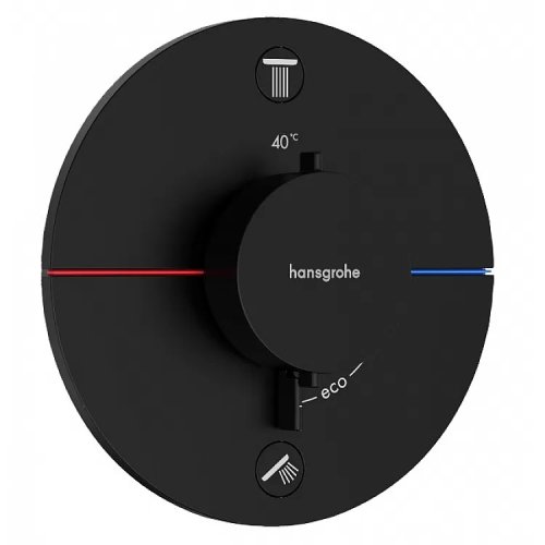 Термостат скрытого монтажа Hansgrohe ShowerSelect Comfort S на 1 функцию, Matt Black (15553670) Купить Термостат скрытого монтажа Hansgrohe ShowerSelect Comfort S на 1 функцию, Matt Black (15553670) в Киеве vannaja.kiev.ua