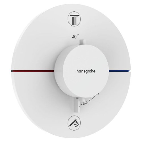 Термостат скрытого монтажа Hansgrohe ShowerSelect Comfort S на 1 функцию, Matt White (15553700) Купить Термостат скрытого монтажа Hansgrohe ShowerSelect Comfort S на 1 функцию, Matt White (15553700) в Киеве vannaja.kiev.ua