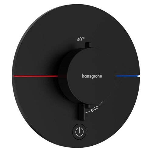 Купить Термостат скрытого монтажа Hansgrohe ShowerSelect Comfort S HighFlow на 1 функцию, Matt Black (15562670) в Киеве vannaja.kiev.ua