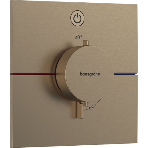 Купить Термостат скрытого монтажа Hansgrohe ShowerSelect Comfort E на 1 функцию, Brushed Bronze (15571140) в Киеве vannaja.kiev.ua