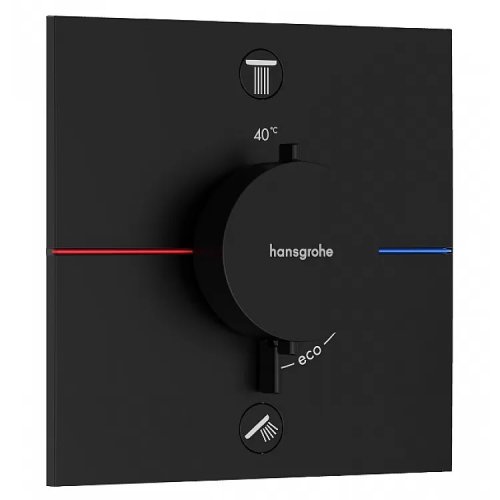 Термостат скрытого монтажа Hansgrohe ShowerSelect Comfort E на 2 функции, Matt Black (15572670) Купить Термостат скрытого монтажа Hansgrohe ShowerSelect Comfort E на 2 функции, Matt Black (15572670) в Киеве vannaja.kiev.ua
