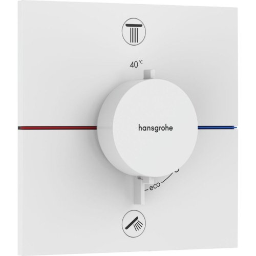 Купить Термостат скрытого монтажа Hansgrohe ShowerSelect Comfort E на 2 функции, Matt White (15572700) в Киеве vannaja.kiev.ua