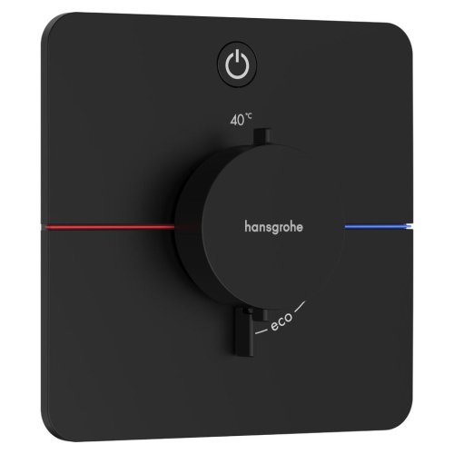 Термостат скрытого монтажа Hansgrohe ShowerSelect Comfort Q на 1 функцию, Matt Black (15581670) Купить Термостат скрытого монтажа Hansgrohe ShowerSelect Comfort Q на 1 функцию, Matt Black (15581670) в Киеве vannaja.kiev.ua