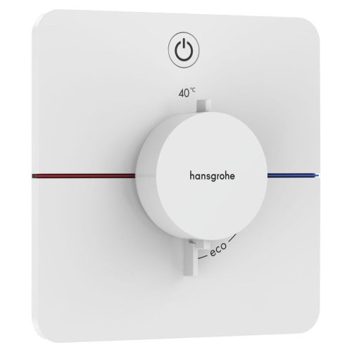 Термостат скрытого монтажа Hansgrohe ShowerSelect Comfort Q на 1 функцию, Matt White (15581700) Купить Термостат скрытого монтажа Hansgrohe ShowerSelect Comfort Q на 1 функцию, Matt White (15581700) в Киеве vannaja.kiev.ua