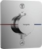 Купить встроенный термостат hansgrohe 15583000 ShowerSelect Comfort Q смеситель скрытого монтажа на 2 потребителя Хром в Киеве vannaja.kiev.ua