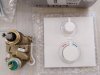 Купити Душова система з тропічним душем та термостатом біла матова Hansgrohe 15712622 (15714700 + 26220700) Ecostat Square Matt White в Києві vannaja.kiev.ua