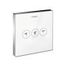 Hansgrohe ShowerSelect 15736400 Glass Модуль с 3 запорными клапанами стеклянный Купить Hansgrohe ShowerSelect 15736400 Glass Модуль с 3 запорными клапанами стеклянный в Киеве vannaja.kiev.ua