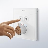 Hansgrohe 1032021 черный матовый душевая система скрытого монтажа Raindance с верхним и ручным душем с термостатом