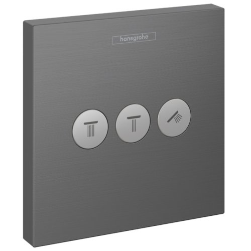 Купить Переключатель Hansgrohe ShowerSelect на 3 клавиши, Brushed Black Chrome (15764340) в Киеве vannaja.kiev.ua