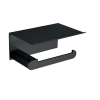 Купить Держатель туалетной бумаги Nofer CAPRI BLACK 84 x 170 x 118 mm, черный (16228.N) в Киеве vannaja.kiev.ua