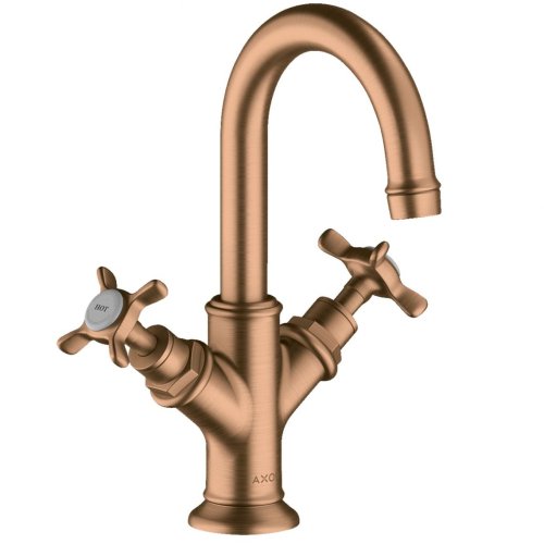 Купити Змішувач для умивальника двовентильний AXOR Montreux 160, Brushed Bronze (16505140) в Києві vannaja.kiev.ua