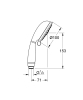 Купить Ручной душ Grohe New Tempesta Rustic 100 (27608001) в Киеве vannaja.kiev.ua