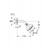 Купить Верхний душ с кронштейном держателем Grohe New Tempesta 100 26088001 в Киеве vannaja.kiev.ua