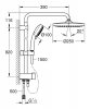 Купити Душова стійка Grohe Tempesta Cosmopolitan System 250 хром 26675000 + 34567000 Grohe Grohtherm 800  термостат для ванни в Києві vannaja.kiev.ua