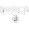 Купити Термостат Axor 18357000 ShowerSolutions 18357 Select для 4 споживачів в Києві vannaja.kiev.ua