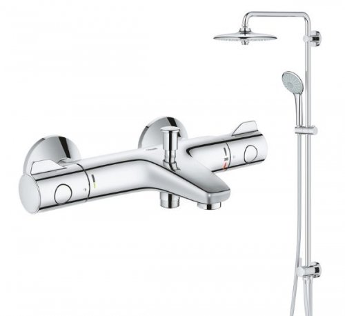Купити Grohe 27421002 + 34567000 Душова система Euphoria 260 з термостатичним змішувачем для ванної Grohe Grohtherm 800 хром купити в Києві vannaja.kiev.ua