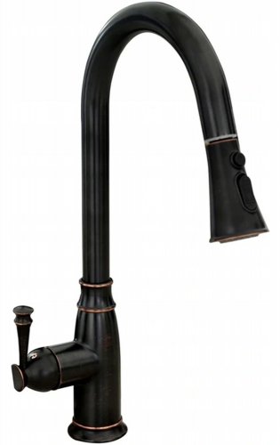 Купить Смеситель для кухни REA DECO OLD BLACK черный высокий REA-B0182 в Киеве vannaja.kiev.ua