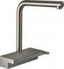 Латунний Змішувач hansgrohe Aquno Select M81 для кухонної мийки 73830800 з висувним душем під сталь магнітний тримач для душу одноважільний Купити Латунний Змішувач hansgrohe Aquno Select M81 для кухонної мийки 73830800 з висувним душем під сталь магнітний тримач для душу одноважільний в Києві vannaja.kiev.ua