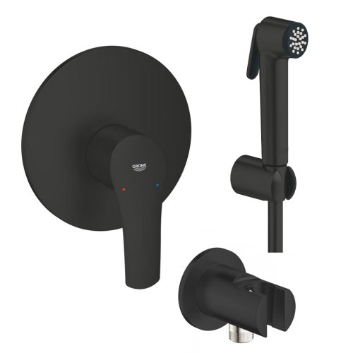 гігієнічний душ прихованого монтажу Grohe Eurosmart New набір Tempesta-F Trigger Spray 30, чорний матовий (194512433_1025302431_286282431) Купити гігієнічний душ прихованого монтажу Grohe Eurosmart New набір Tempesta-F Trigger Spray 30, чорний матовий (194512433_1025302431_286282431) в Києві vannaja.kiev.ua