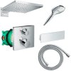 Купить Душевой комплект HANSGROHE Ecostat Square (2А131218) термостатический смеситель скрытого монтажа в Киеве vannaja.kiev.ua