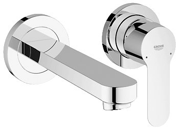 Купить Настінний змішувач GROHE 20474 Bau Edge 20474000 для раковини зі стіни, вилив 171 мм, хром + прихована частина в Киеве vannaja.kiev.ua
