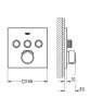 Смеситель для встраиваемого монтажа Grohe 29149 Grohtherm SmartControl 29149000 Купить Смеситель для встраиваемого монтажа Grohe 29149 Grohtherm SmartControl 29149000 в Киеве vannaja.kiev.ua