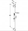 Купить 208403915 черная матовая стойка микрофон Kludi Nova Fonte Puristic 2084039-15 черный 1S в Киеве vannaja.kiev.ua