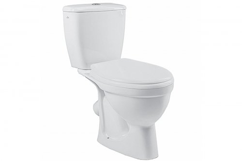 Купить Kolo 209905UA Унитаз-компакт напольный Antysplash косой выпуск нижнее подключение сиденья полипропилен в Киеве vannaja.kiev.ua