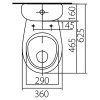 Купить Kolo 209905UA Унитаз-компакт напольный Antysplash косой выпуск нижнее подключение сиденья полипропилен в Киеве vannaja.kiev.ua