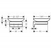 Купити Мильниця купити Hansgrohe 41746000 настінна хром AddStoris 41746 для твердого мила в Києві vannaja.kiev.ua