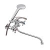 Смеситель для ванны Lidz Lamb 1401 с поворотным изливом двухвентильный 35 см (c душевым гарнитуром) LDLAM1401CRM22017 Chrome Купить Смеситель для ванны Lidz Lamb 1401 с поворотным изливом двухвентильный 35 см (c душевым гарнитуром) LDLAM1401CRM22017 Chrome в Киеве vannaja.kiev.ua