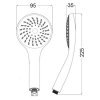Лейка для ручного душа Lidz Niagara 01 98 мм округлая LDNIA01CRM22034 Chrome Купить Лейка для ручного душа Lidz Niagara 01 98 мм округлая LDNIA01CRM22034 Chrome в Киеве vannaja.kiev.ua