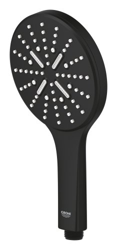 Купить качественная черная матовая лейка 22127KF0 Grohe SmartActive 130 Ручной душ распылитель воды 3 режима в Киеве vannaja.kiev.ua