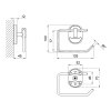 Тримач для туалетного паперу Lidz Oreo 0303 LDORE0303CRM22152 Chrome Купити Тримач для туалетного паперу Lidz Oreo 0303 LDORE0303CRM22152 Chrome в Києві vannaja.kiev.ua