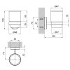 Стакан с держателем Lidz Oreo 0401 настенный (матовое стекло) LDORE0401CRM22163 Chrome Купить Стакан с держателем Lidz Oreo 0401 настенный (матовое стекло) LDORE0401CRM22163 Chrome в Киеве vannaja.kiev.ua