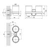 Стакан с держателем Lidz Oreo 0402 двойной настенный (матовое стекло) LDORE0402CRM22164 Chrome Купить Стакан с держателем Lidz Oreo 0402 двойной настенный (матовое стекло) LDORE0402CRM22164 Chrome в Киеве vannaja.kiev.ua