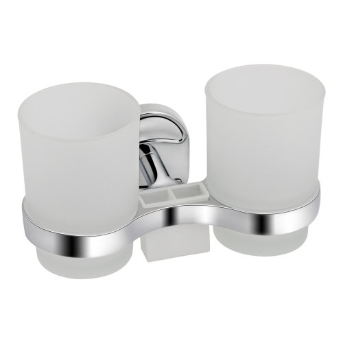 Стакан с держателем Lidz Oreo 0402 двойной настенный (матовое стекло) LDORE0402CRM22164 Chrome Купить Стакан с держателем Lidz Oreo 0402 двойной настенный (матовое стекло) LDORE0402CRM22164 Chrome в Киеве vannaja.kiev.ua