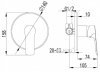 Купить Смеситель VR-30105 для душа купить скрытого монтажа однорычажный Imprese Daicy хром в Киеве vannaja.kiev.ua