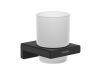 Купить Купить 41755670 + 41771670 + 41749670 + 41752670 Набор аксессуаров 4 в 1 Hansgrohe AddStoris цвет чёрный матовый стекло матовое для ванной в Киеве vannaja.kiev.ua